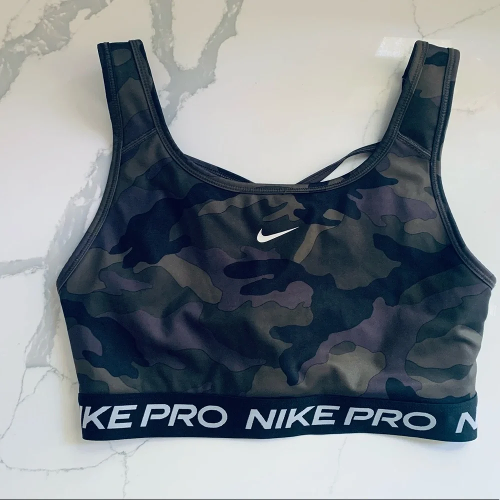 New Nike Camo Sports Bra - Picture 1 of 6